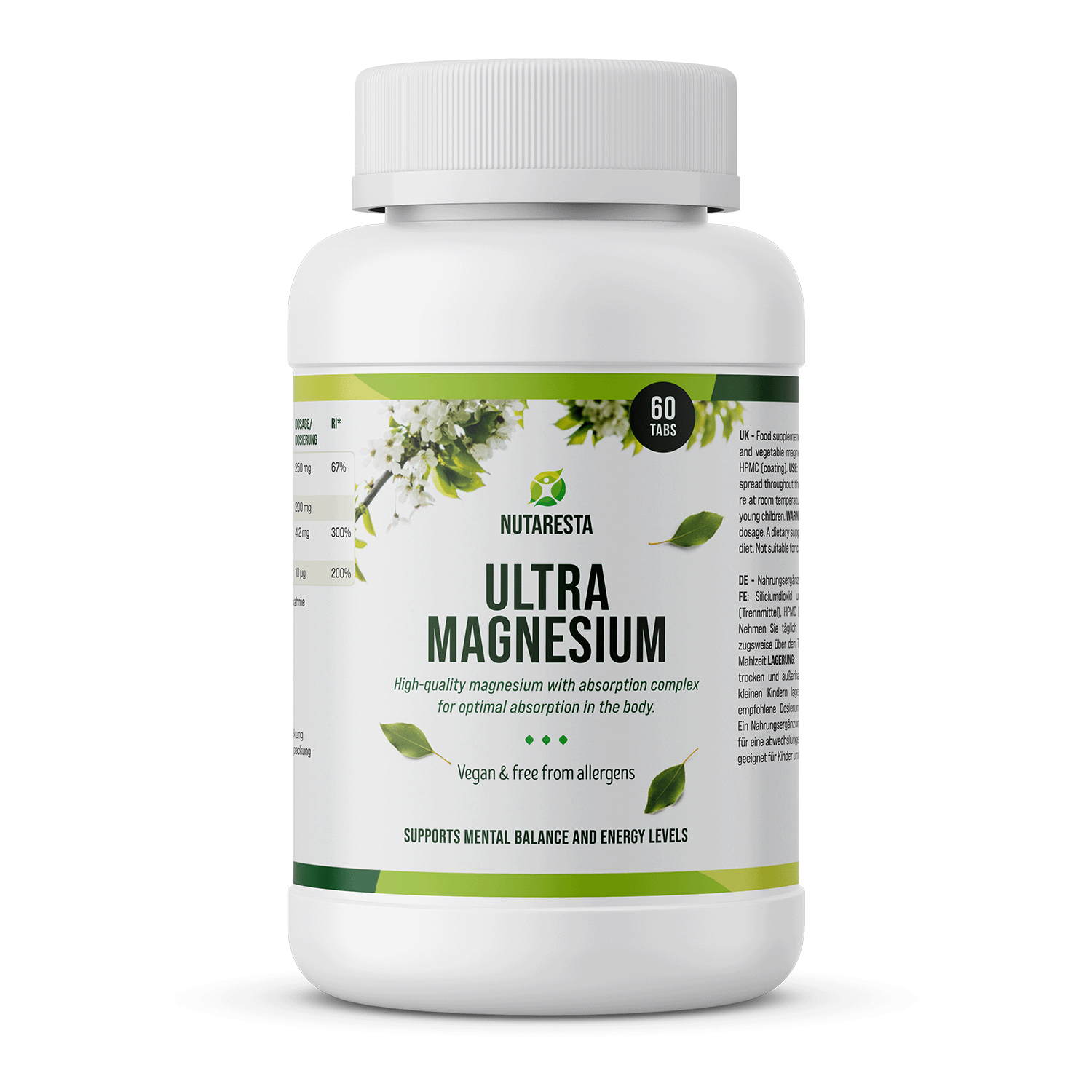 Ultra Magnesium | Superior Absorption | Nutaresta